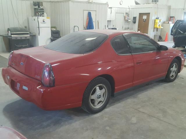 2G1WW12E159290634 - 2005 CHEVROLET MONTE CARL RED photo 4