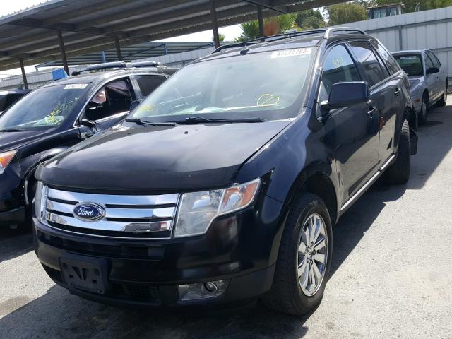 2FMDK49C67BA92848 - 2007 FORD EDGE SEL P BLACK photo 2