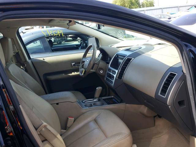 2FMDK49C67BA92848 - 2007 FORD EDGE SEL P BLACK photo 5