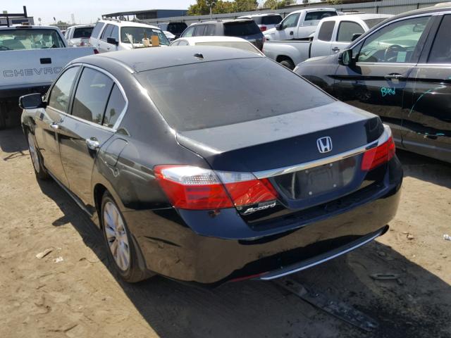 1HGCR2F83DA009675 - 2013 HONDA ACCORD EXL BLACK photo 3