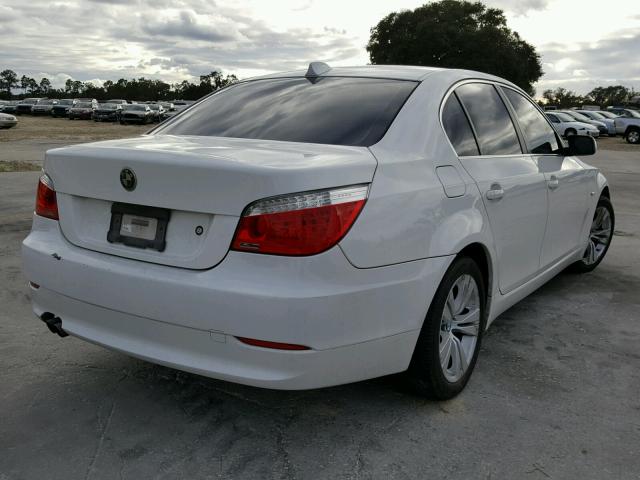 WBANU5C51AC126735 - 2010 BMW 528 I WHITE photo 4