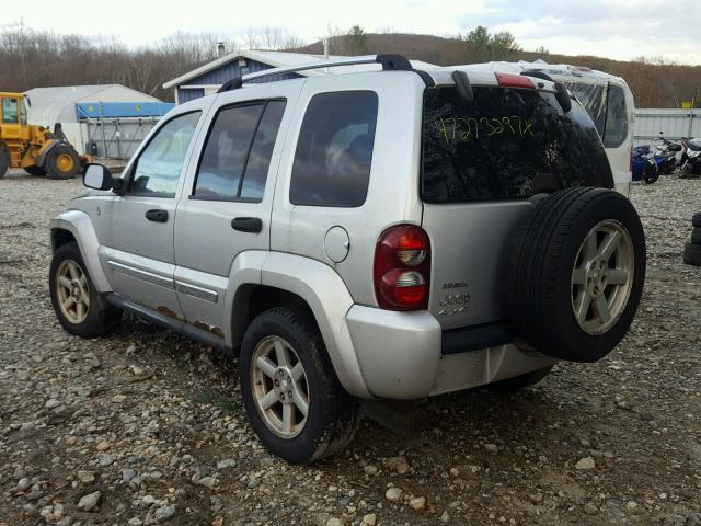 1J4GL58KX7W523701 - 2007 JEEP LIBERTY LI SILVER photo 3