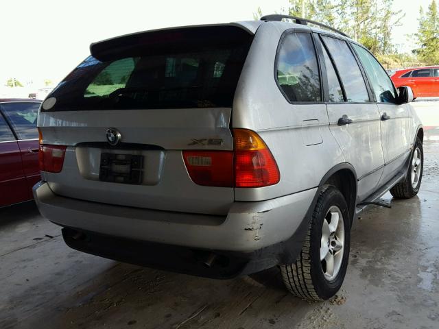 WBAFA53511LP26099 - 2001 BMW X5 3.0I GRAY photo 4