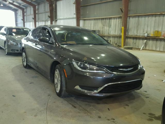 1C3CCCAB8FN594648 - 2015 CHRYSLER 200 LIMITE GRAY photo 1