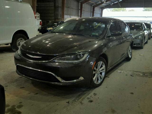 1C3CCCAB8FN594648 - 2015 CHRYSLER 200 LIMITE GRAY photo 2