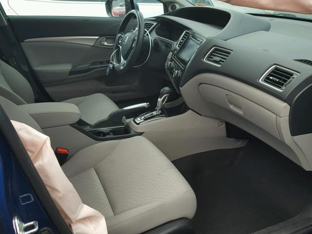 19XFB2F80EE058511 - 2014 HONDA CIVIC EX Көк фото 5