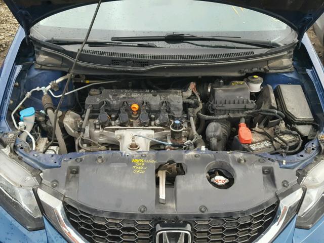 19XFB2F80EE058511 - 2014 HONDA CIVIC EX Көк фото 7