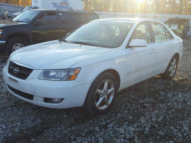 5NPEU46C58H344862 - 2008 HYUNDAI SONATA SE WHITE photo 2