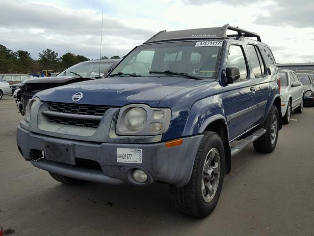 5N1ED28Y44C666133 - 2004 NISSAN XTERRA XE BLUE photo 2