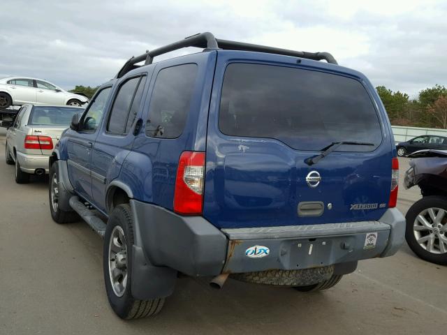 5N1ED28Y44C666133 - 2004 NISSAN XTERRA XE BLUE photo 3