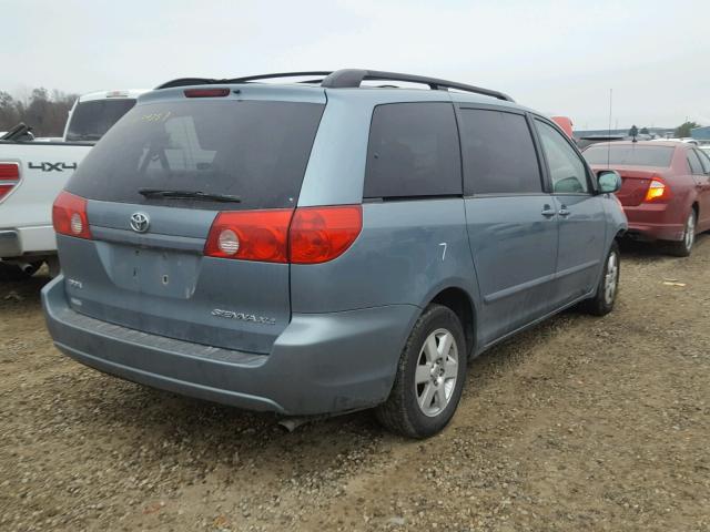 5TDZK22C78S134680 - 2008 TOYOTA SIENNA XLE BLUE photo 4