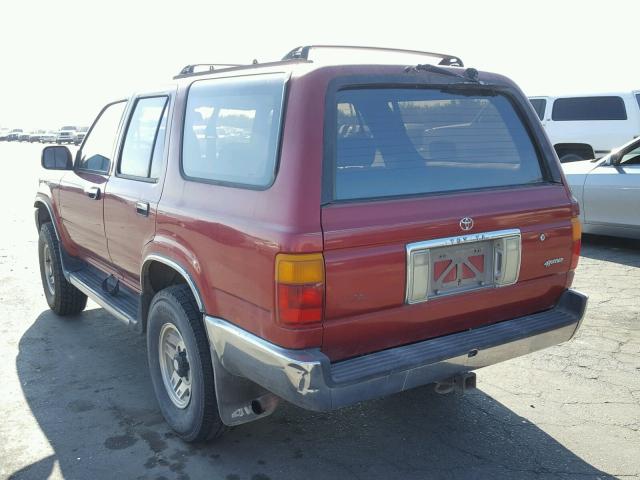 JT3VN39W9P0100869 - 1993 TOYOTA 4RUNNER RED photo 3