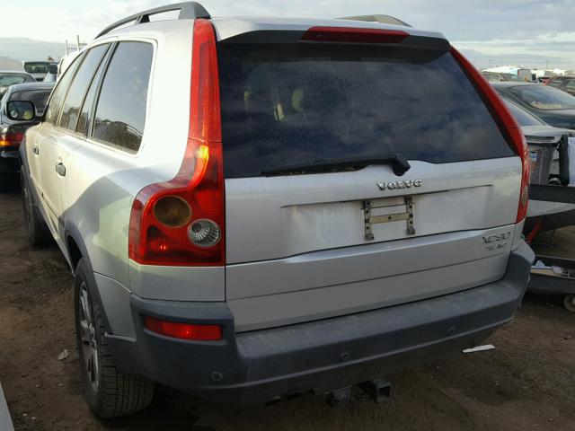 YV1CZ91H241054714 - 2004 VOLVO XC90 T6 SILVER photo 3