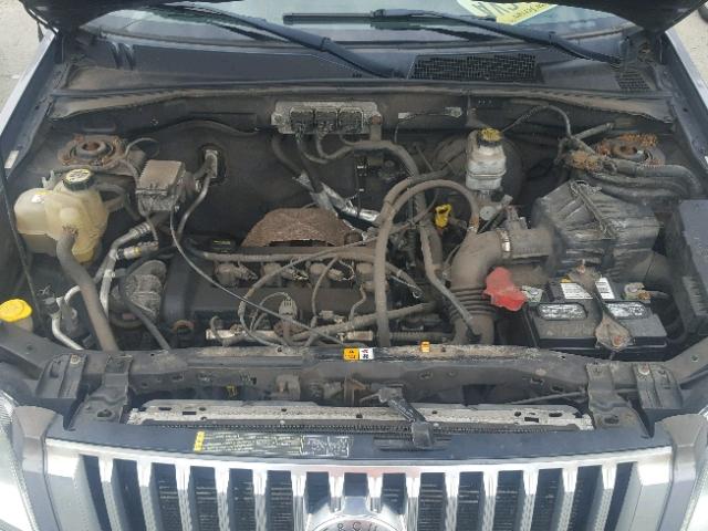 4M2CU81Z68KJ52260 - 2008 MERCURY MARINER GRAY photo 7