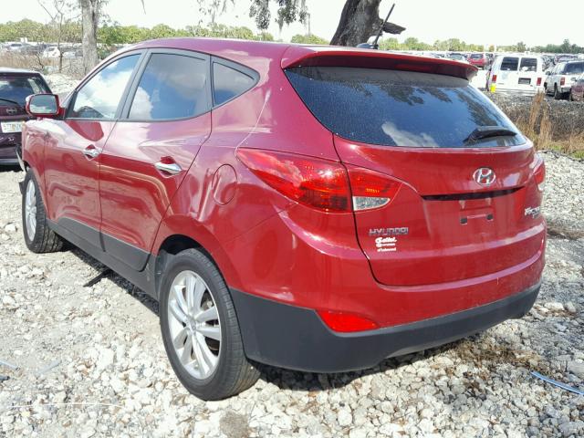 KM8JU3AC3BU271094 - 2011 HYUNDAI TUCSON GLS RED photo 3