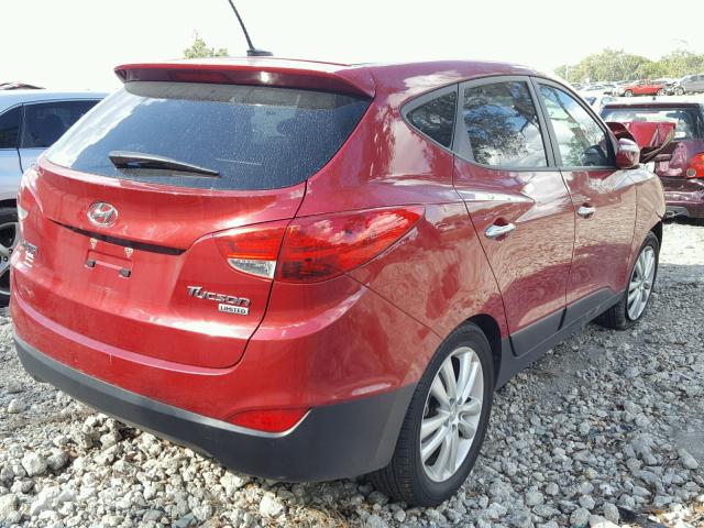 KM8JU3AC3BU271094 - 2011 HYUNDAI TUCSON GLS RED photo 4