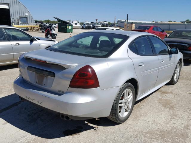 2G2WR524X51337269 - 2005 PONTIAC GRAND PRIX SILVER photo 4