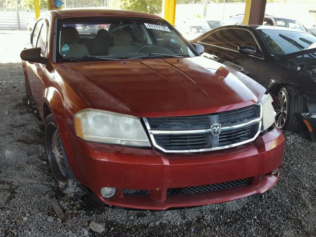 1B3LC56B09N503491 - 2009 DODGE AVENGER SX RED photo 1