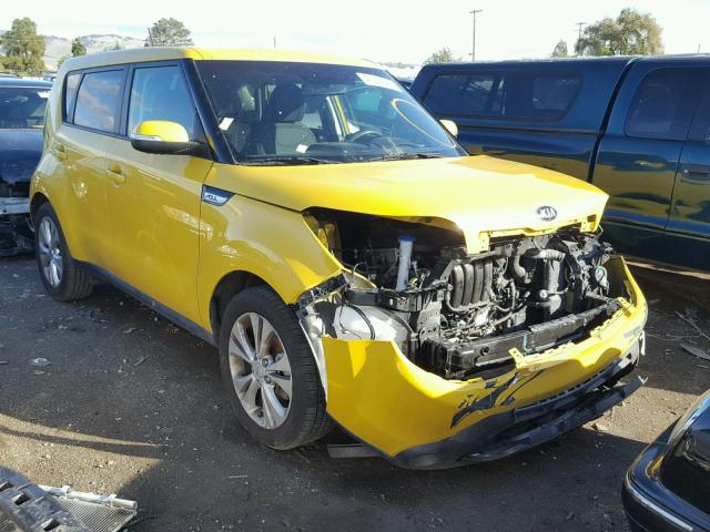 KNDJP3A55E7069647 - 2014 KIA SOUL + YELLOW photo 1