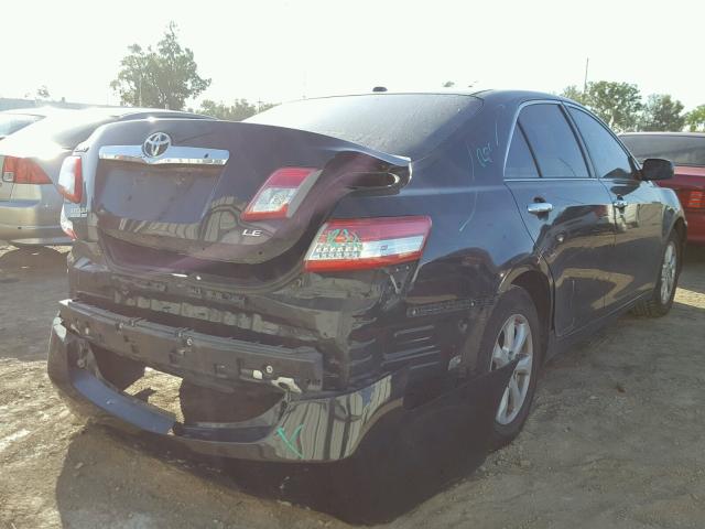 4T1BF3EK1AU075993 - 2010 TOYOTA CAMRY BASE BLACK photo 4
