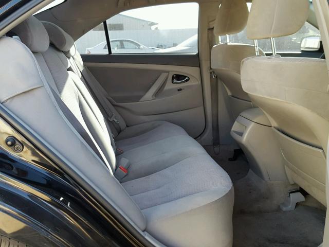 4T1BF3EK1AU075993 - 2010 TOYOTA CAMRY BASE BLACK photo 6