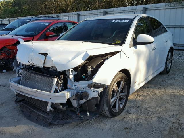 1G1PG5SC3C7358499 - 2012 CHEVROLET CRUZE LT WHITE photo 2