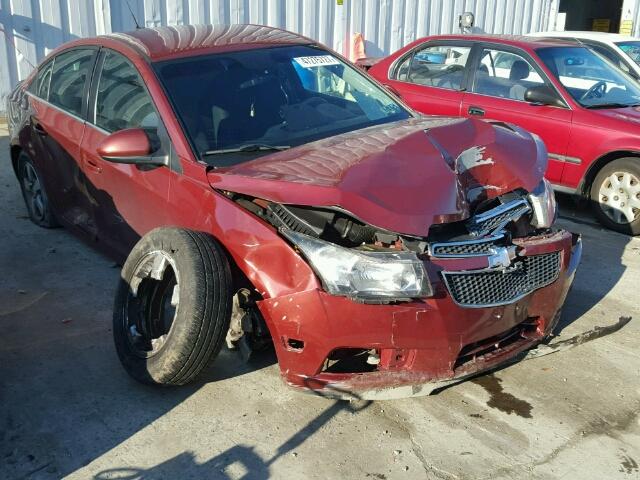 1G1PC5SB2D7137996 - 2013 CHEVROLET CRUZE LT MAROON photo 1