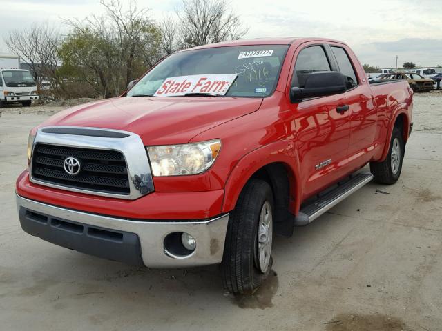 5TFRT54158X018480 - 2008 TOYOTA TUNDRA DOU RED photo 2