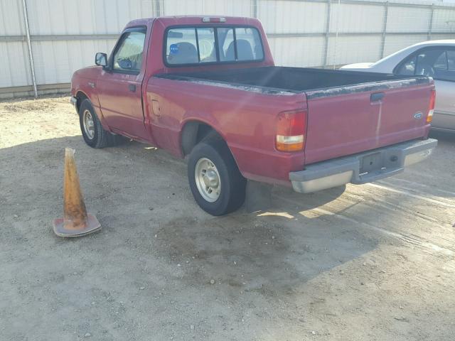 1FTCR10A6TPB12430 - 1996 FORD RANGER BURGUNDY photo 3