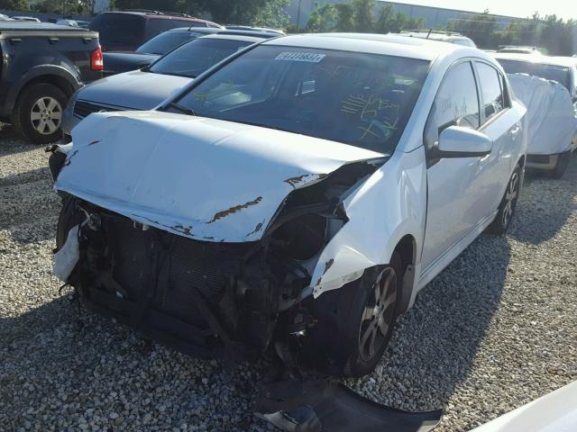 3N1AB6AP1CL768447 - 2012 NISSAN SENTRA 2.0 WHITE photo 2