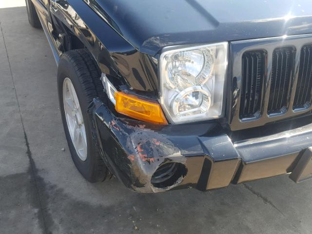 1J8HH48N66C248501 - 2006 JEEP COMMANDER BLACK photo 10