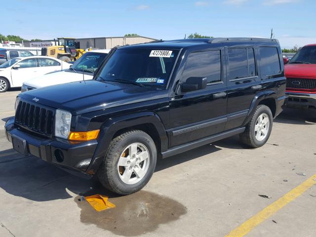 1J8HH48N66C248501 - 2006 JEEP COMMANDER BLACK photo 2