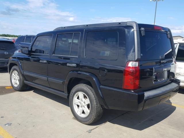 1J8HH48N66C248501 - 2006 JEEP COMMANDER BLACK photo 3