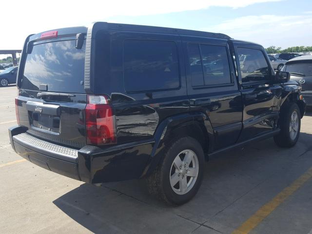 1J8HH48N66C248501 - 2006 JEEP COMMANDER BLACK photo 4