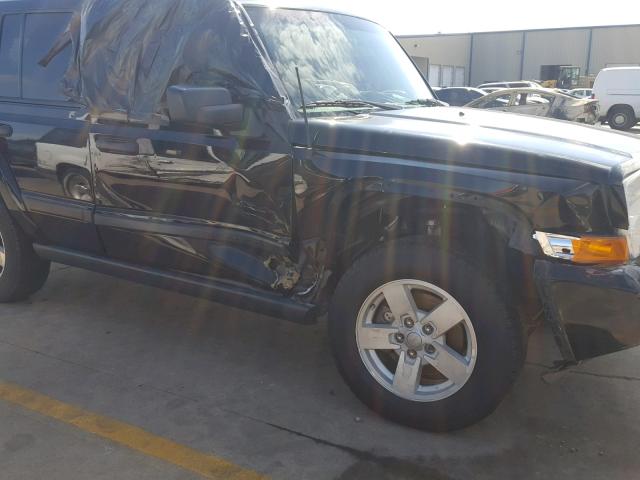 1J8HH48N66C248501 - 2006 JEEP COMMANDER BLACK photo 9