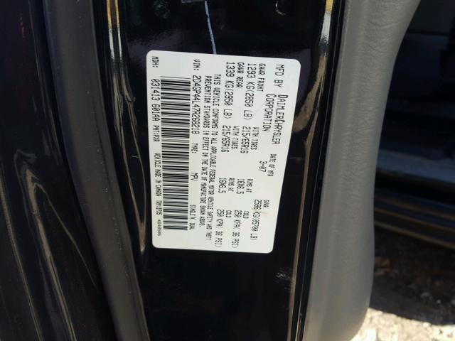 2D4GP44L47R268218 - 2007 DODGE GRAND CARA BLACK photo 10