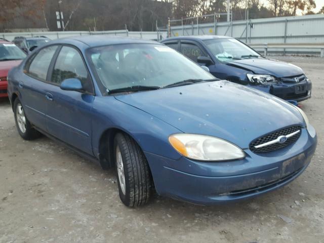 1FAFP53U42A133025 - 2002 FORD TAURUS SE BLUE photo 1