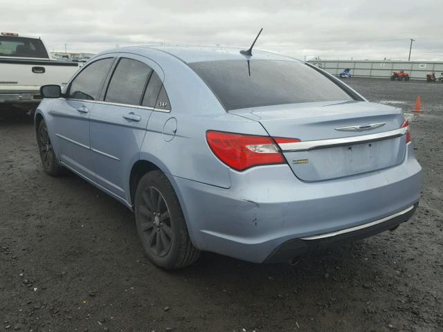 1C3CCBBGXCN224219 - 2012 CHRYSLER 200 TOURIN BLUE photo 3