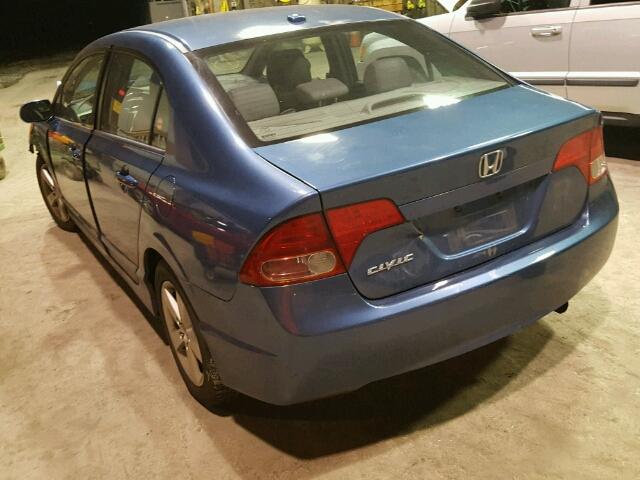 2HGFA16968H504130 - 2008 HONDA CIVIC EXL 蓝色 照片 3
