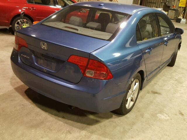 2HGFA16968H504130 - 2008 HONDA CIVIC EXL 蓝色 照片 4