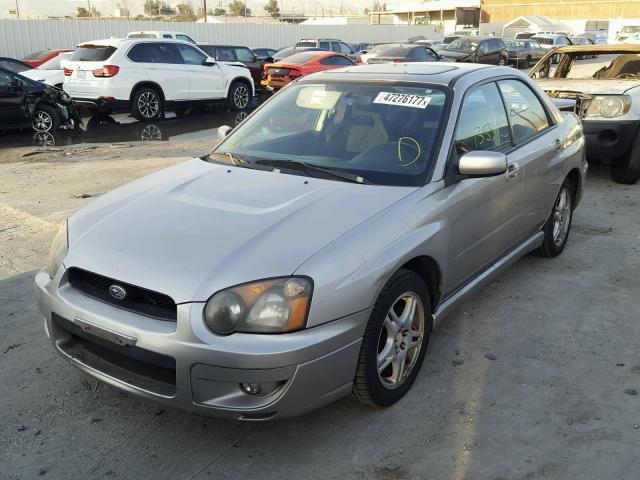 JF1GD66555H517818 - 2005 SUBARU IMPREZA RS GRAY photo 2