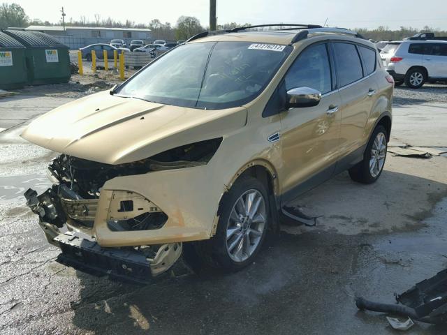 1FMCU0GX5EUC05023 - 2014 FORD ESCAPE SE GOLD photo 2