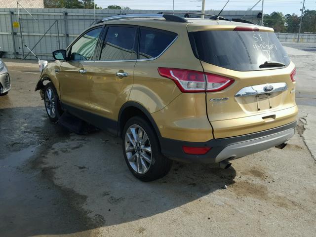 1FMCU0GX5EUC05023 - 2014 FORD ESCAPE SE GOLD photo 3