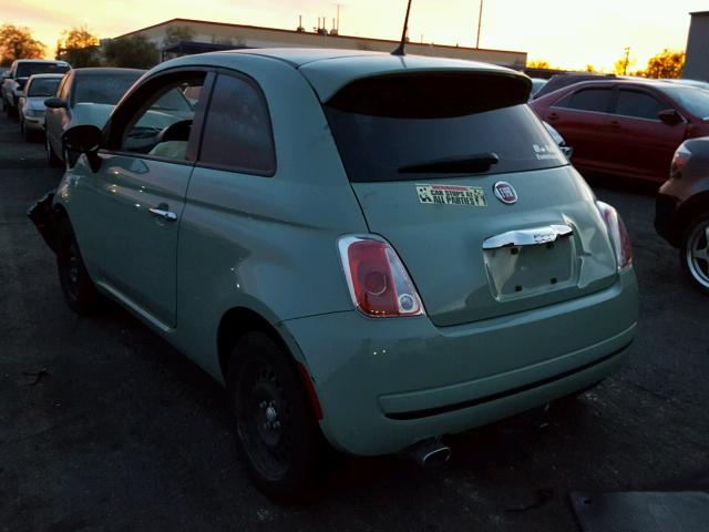 3C3CFFAR3FT685638 - 2015 FIAT 500 POP GREEN photo 3