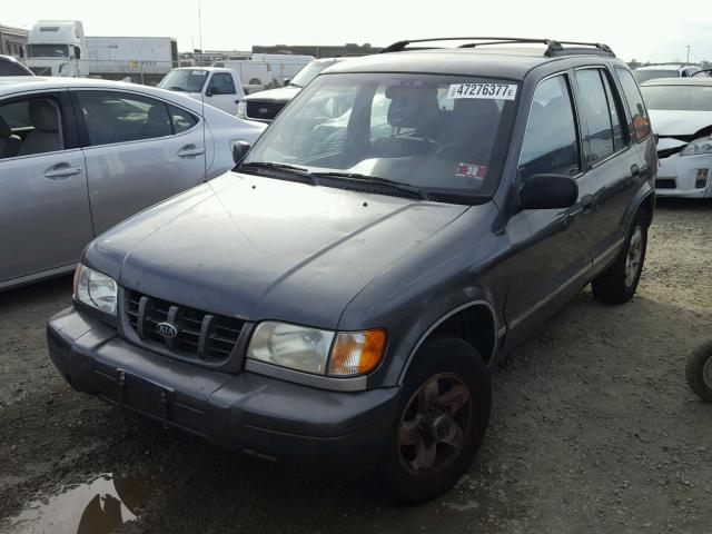 KNDJB723015699715 - 2001 KIA SPORTAGE SILVER photo 2