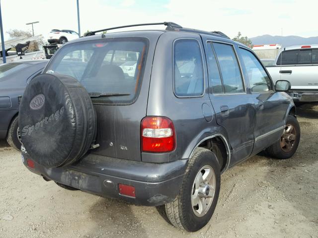 KNDJB723015699715 - 2001 KIA SPORTAGE SILVER photo 4