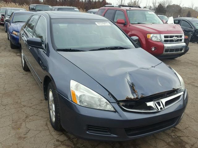 1HGCM56737A015312 - 2007 HONDA ACCORD EX GRAY photo 1