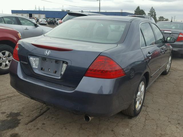 1HGCM56737A015312 - 2007 HONDA ACCORD EX GRAY photo 4