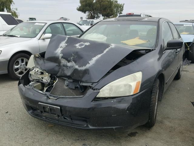 1HGCM56475A139022 - 2005 HONDA ACCORD LX BLACK photo 2