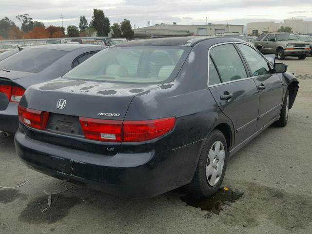 1HGCM56475A139022 - 2005 HONDA ACCORD LX BLACK photo 4